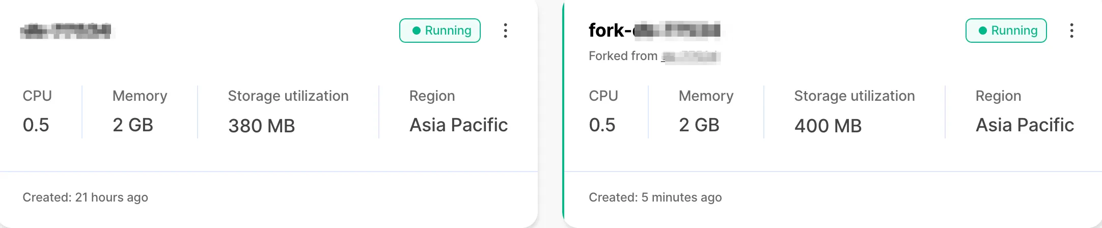 See the forked service